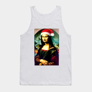 Santa Mona Lisa (Celebrity Christmas) Tank Top